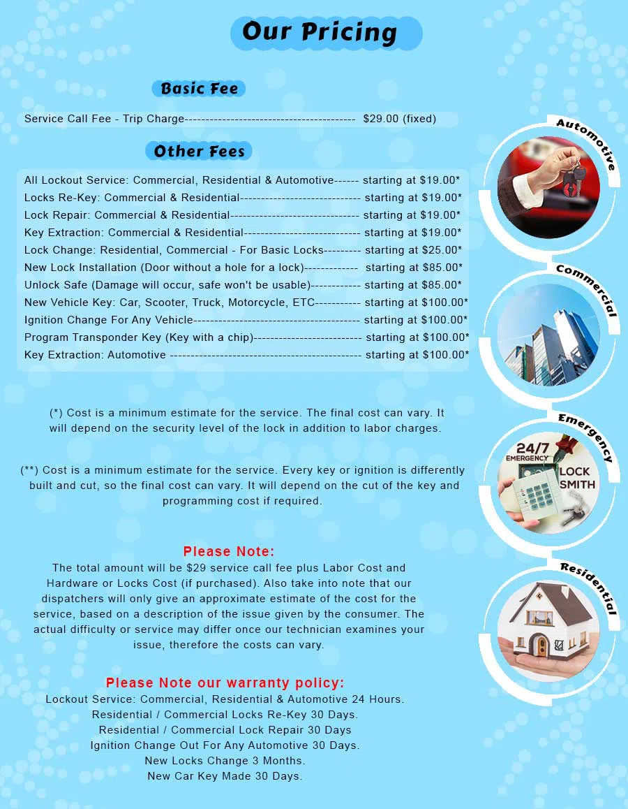 Lock Locksmith Services Glendale, CA 818-582-2113